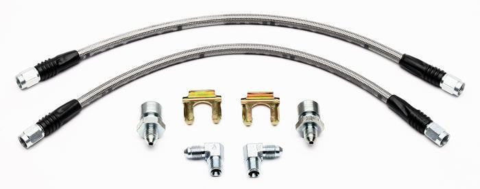 Wilwood 220-9886 - Wilwood Stainless Steel Braided Flexline Brake Hose