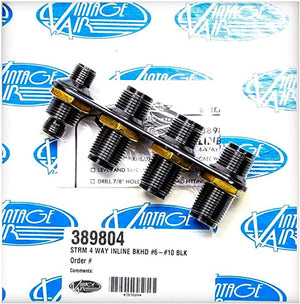 Vintage Air 389804 - Vintage Air Streamline 4-Port Bulkhead Plate for AC and Heater