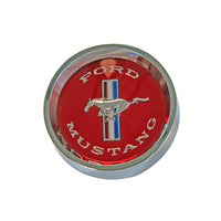 Scott Drake C5ZZ-1130 - 1965-1966 Ford Mustang Styled Steel Wheel Center Cap Running Pony Red