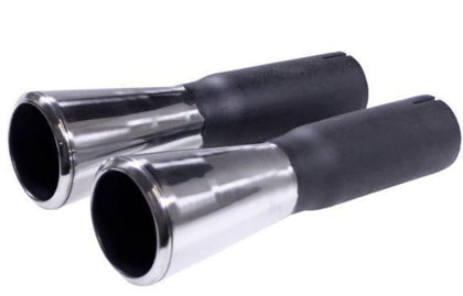 Scott Drake C5ZZ-5255-FF - Scott Drake 1965-1966 Mustang GT Trumpet Style Universal Exhaust Tips